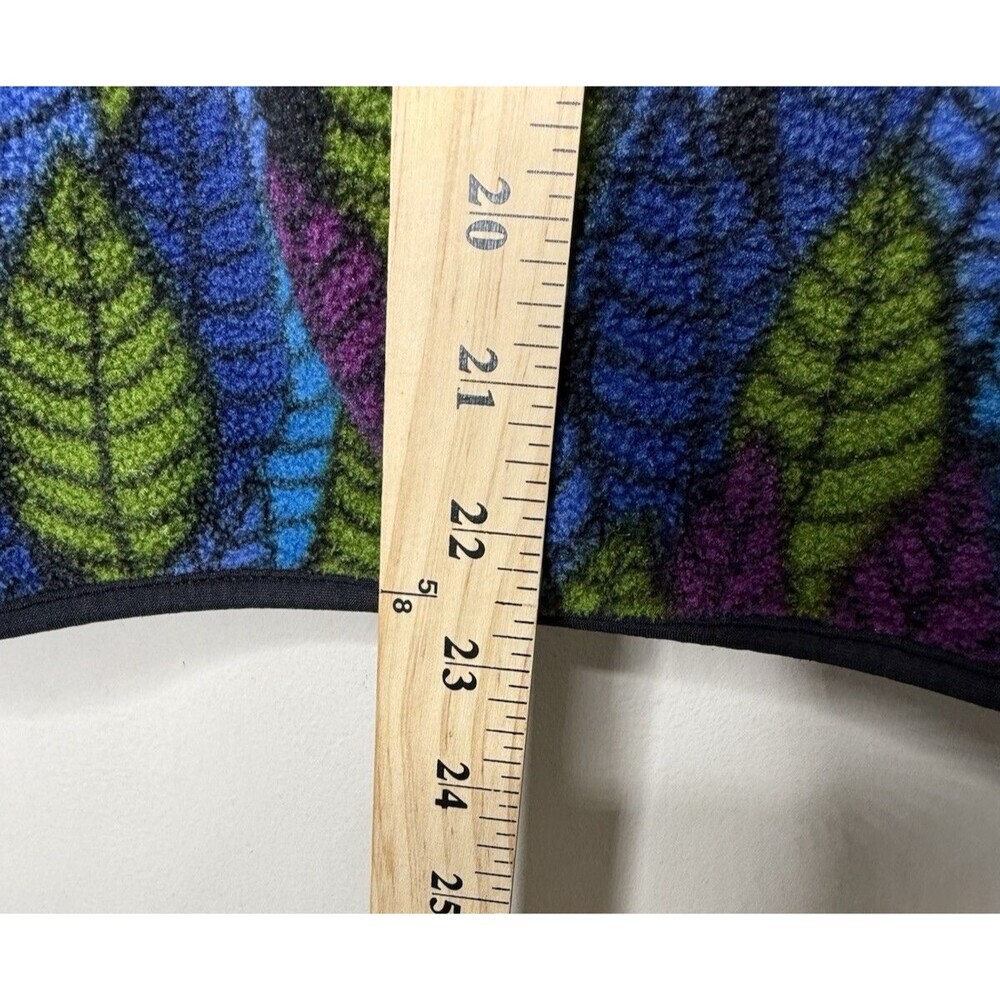 Vintage Patagonia Synchilla Snap T Fleece Pullover Leaf Pattern Sz XS USA Leaf - Picture 8 of 9